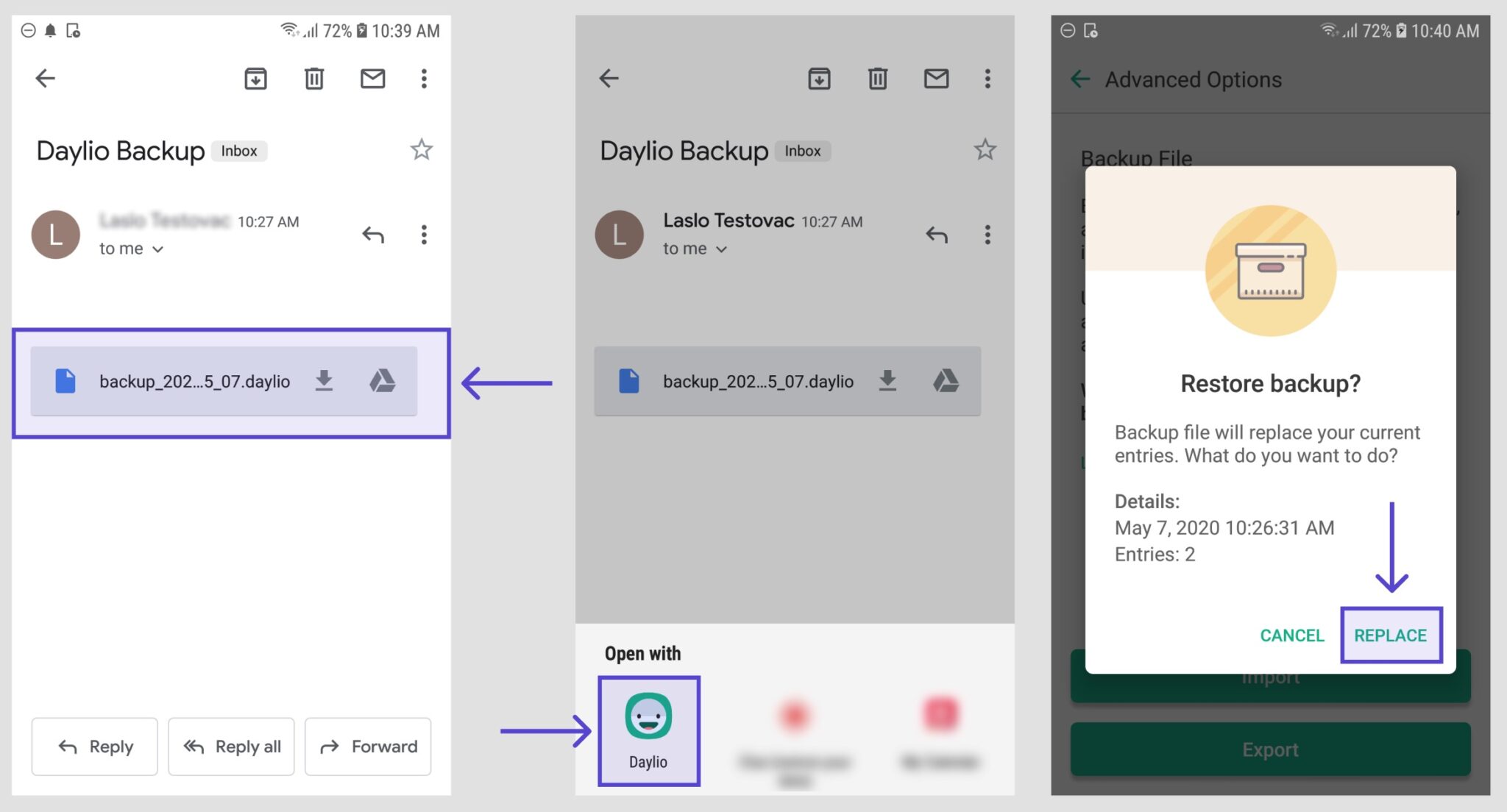 Move backup between iOS and Android – Knowledge Base